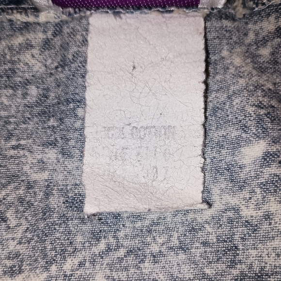 Vintage Dirty Dancing 1987 Acid washed Crop Sleeveless denim vest  small - Picture 6 of 15